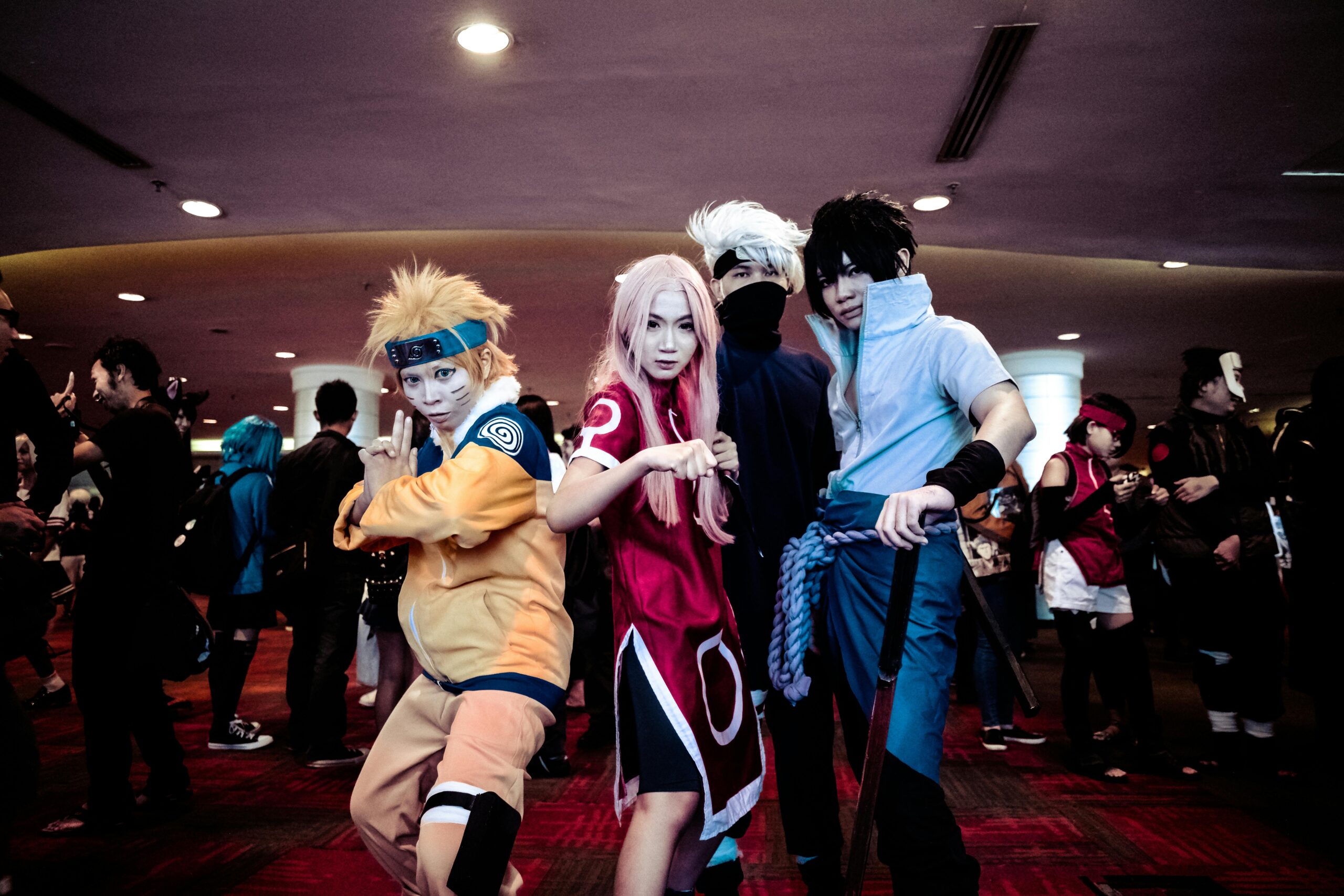 Sauske, Naruto, Sakura och Takashi bild